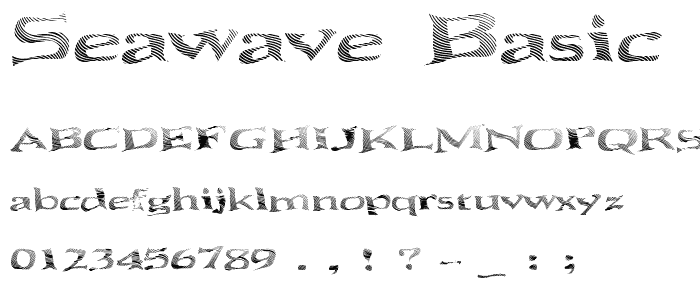 Seawave Basic font